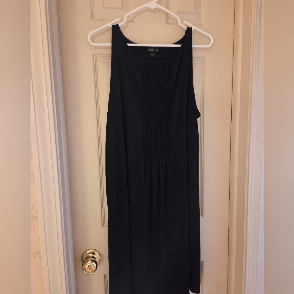 J. Jill Black Sleeveless Midi Dress